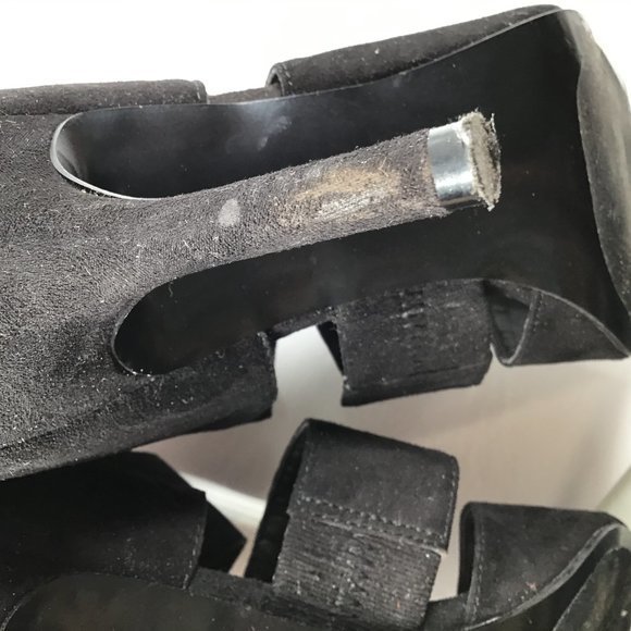 Nine West Open Toe Bootie Black Size 9 - Picture 11 of 13